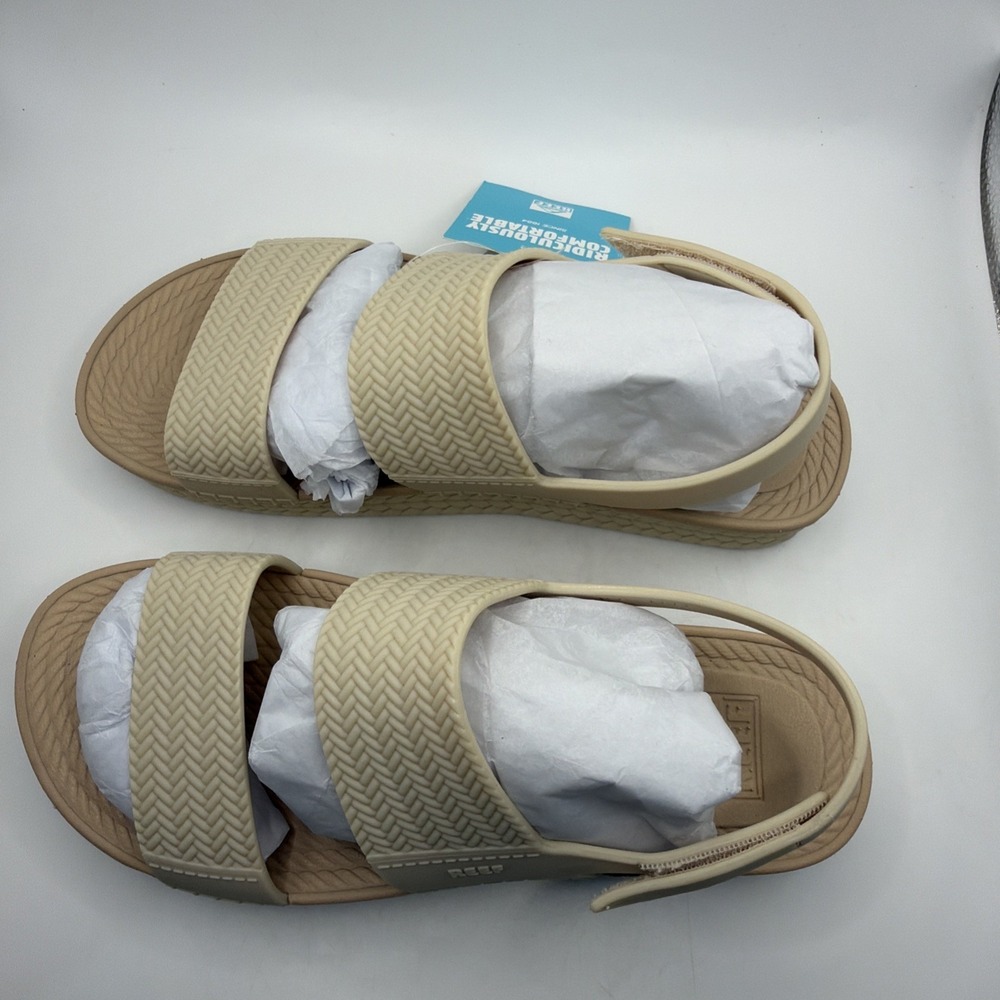 Reef Water Vista Women's Waterproof Sandals Nude/Tan size 8 New - Picture 9 of 13
